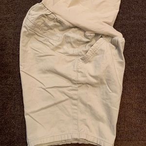 MATERNITY Khaki Bermuda Shorts